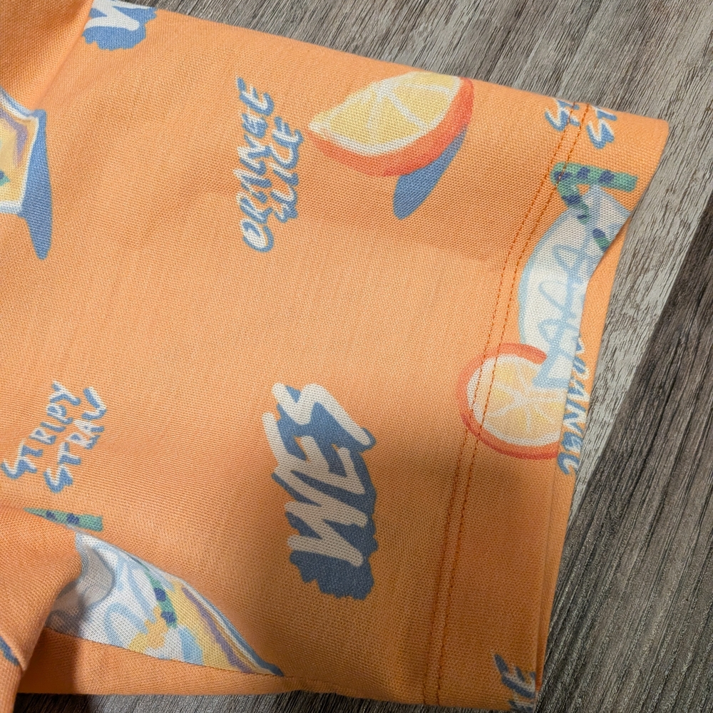 Orange Graphic Men's Shirt - Picture 4 of 5